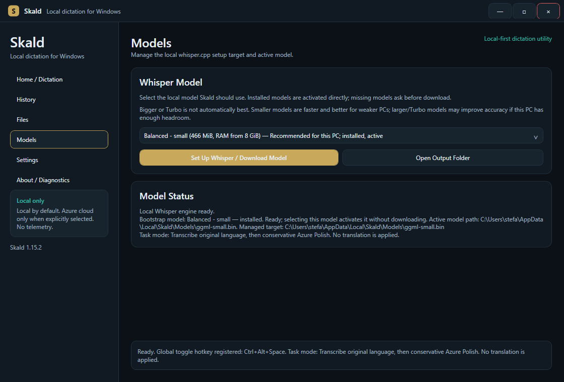 Skald model management